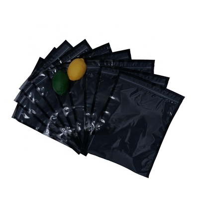 کیسه بسته‌بندی سیاه وکیوم Heat Seal Kernels کیسه‌ی گوشتی زیپ شفاف OEM
