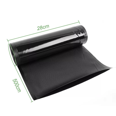 SGS QS Embossing Barrier Heavy Black Plastic Roll Proof Moisture Food Conservation