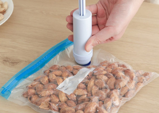 Food Vauum Storage Zip Lock Sous Vide Bags PA دسته پمپ PE کیسه های برجسته