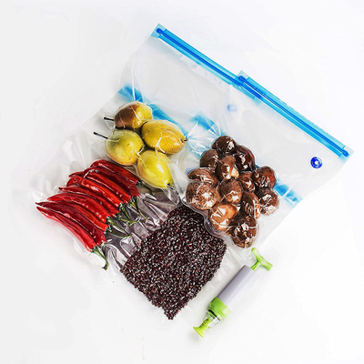 کیسه‌های ذخیره‌سازی مواد غذایی وکیوم قابل استفاده مجدد Sous Vide کیسه زیپ خلاء دریچه هوا