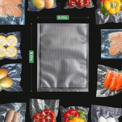 کیسه‌های مهر و موم خلاء طراوت‌دار با قابلیت آب‌بندی حرارتی کیسه Sous Vide 6 &quot;X8&quot;