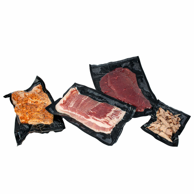 Sous Vide Embossing All Black Vacuum Seal Bags نام تجاری OEM For Kernels Nuts
