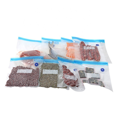 کیسه جاروبرقی مواد غذایی با زیپ برجسته OEM کیسه های جاروبرقی سازگار با محیط زیست Sous Vide