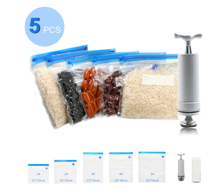 کیسه های بدون BPA مواد غذایی Sous Vide کیسه های SGS وکیوم مهر و موم با زیپ